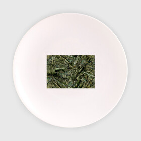 Тарелка с принтом Лесной камуфляж в Екатеринбурге, фарфор | диаметр - 210 мм
диаметр для нанесения принта - 120 мм | Тематика изображения на принте: камуфляж | лесной камуфляж