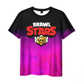 Мужская футболка 3D с принтом BRAWL STARS CRYSTALES в Екатеринбурге, 100% полиэфир | прямой крой, круглый вырез горловины, длина до линии бедер | android | brawl stars | games | mobile game | stars | игры | мобильные игры