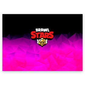 Поздравительная открытка с принтом BRAWL STARS CRYSTALES в Екатеринбурге, 100% бумага | плотность бумаги 280 г/м2, матовая, на обратной стороне линовка и место для марки
 | Тематика изображения на принте: android | brawl stars | games | mobile game | stars | игры | мобильные игры