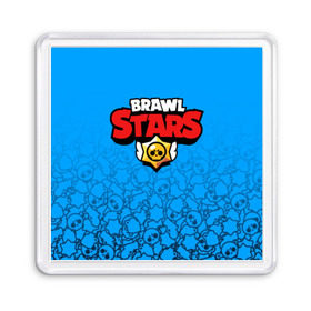 Магнит 55*55 с принтом BRAWL STARS в Екатеринбурге, Пластик | Размер: 65*65 мм; Размер печати: 55*55 мм | android | brawl stars | games | mobile game | stars | игры | мобильные игры