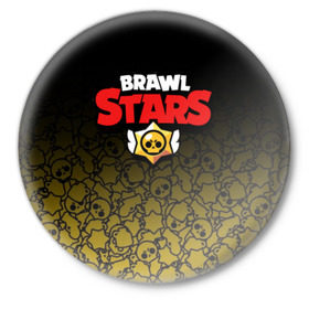 Значок с принтом BRAWL STARS в Екатеринбурге,  металл | круглая форма, металлическая застежка в виде булавки | android | brawl stars | games | mobile game | stars | игры | мобильные игры