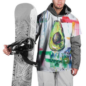 Накидка на куртку 3D с принтом Авокадо авангард в Екатеринбурге, 100% полиэстер |  | Тематика изображения на принте: авокадо | веган | девушкам | здоровое питание | здоровье | люблю авокадо | овощи | пп | стильно | сыроед | фрукты