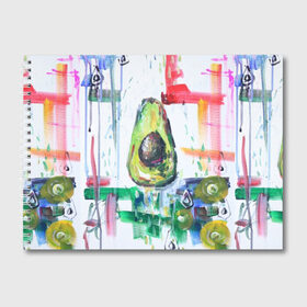 Альбом для рисования с принтом Авокадо авангард в Екатеринбурге, 100% бумага
 | матовая бумага, плотность 200 мг. | Тематика изображения на принте: авокадо | веган | девушкам | здоровое питание | здоровье | люблю авокадо | овощи | пп | стильно | сыроед | фрукты