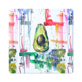 Магнит виниловый Квадрат с принтом Авокадо авангард в Екатеринбурге, полимерный материал с магнитным слоем | размер 9*9 см, закругленные углы | Тематика изображения на принте: авокадо | веган | девушкам | здоровое питание | здоровье | люблю авокадо | овощи | пп | стильно | сыроед | фрукты
