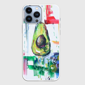 Чехол для iPhone 13 Pro Max с принтом Авокадо авангард в Екатеринбурге,  |  | Тематика изображения на принте: авокадо | веган | девушкам | здоровое питание | здоровье | люблю авокадо | овощи | пп | стильно | сыроед | фрукты