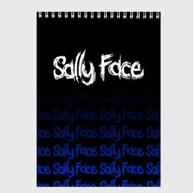 Скетчбук с принтом Sally Face (24) в Екатеринбурге, 100% бумага
 | 48 листов, плотность листов — 100 г/м2, плотность картонной обложки — 250 г/м2. Листы скреплены сверху удобной пружинной спиралью | Тематика изображения на принте: face | fisher | larry johnson | mask | sally | sally face | sally fisher | демоны | духи | маска | призраки | салли | салли фейс | салли фишер | фейс