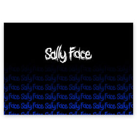 Поздравительная открытка с принтом Sally Face (24) в Екатеринбурге, 100% бумага | плотность бумаги 280 г/м2, матовая, на обратной стороне линовка и место для марки
 | face | fisher | larry johnson | mask | sally | sally face | sally fisher | демоны | духи | маска | призраки | салли | салли фейс | салли фишер | фейс