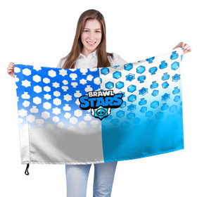 Флаг 3D с принтом BRAWL STARS в Екатеринбурге, 100% полиэстер | плотность ткани — 95 г/м2, размер — 67 х 109 см. Принт наносится с одной стороны | android | brawl stars | games | mobile game | stars | игры | мобильные игры