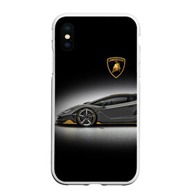 Чехол для iPhone XS Max матовый с принтом Lambo в Екатеринбурге, Силикон | Область печати: задняя сторона чехла, без боковых панелей | car | lamborghini | motorsport | power | prestige | автомобиль | автоспорт | ламборгини | мощь | престиж