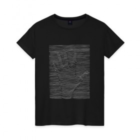 Женская футболка хлопок с принтом Оптическая Иллюзия в Екатеринбурге, 100% хлопок | прямой крой, круглый вырез горловины, длина до линии бедер, слегка спущенное плечо | абстракция | иллюзии | иллюзия | обман | рука
