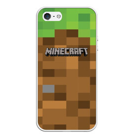 Чехол для iPhone 5/5S матовый с принтом MINECRAFT в Екатеринбурге, Силикон | Область печати: задняя сторона чехла, без боковых панелей | blade | blocks | creeper | cubes | game | ken | mine craft | minecraft | mobs | sword | игры | крипер | майн крафт | майнкрафт | моб