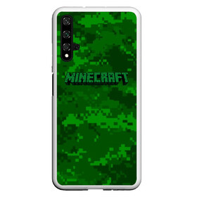 Чехол для Honor 20 с принтом MINECRAFT PIXEL в Екатеринбурге, Силикон | Область печати: задняя сторона чехла, без боковых панелей | blade | blocks | creeper | cubes | game | ken | mine craft | minecraft | mobs | sword | игры | крипер | майн крафт | майнкрафт | моб