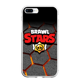 Чехол для iPhone 7Plus/8 Plus матовый с принтом Brawl Stars Hex в Екатеринбурге, Силикон | Область печати: задняя сторона чехла, без боковых панелей | Тематика изображения на принте: brawl | brawl st | brawl stars | colt | hexagon | logo | map | mobo | pattern | poco | shelly | stars | бравл | игра | игры | карта | кольт | лого | мобильные игры | патерн | паттерн | поко | соты | старс | шелли