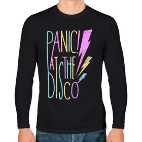 Мужской лонгслив хлопок с принтом Panic! At the Disco в Екатеринбурге, 100% хлопок |  | panic | panic at the disco | patd | группа | музыка | райан росс | рок