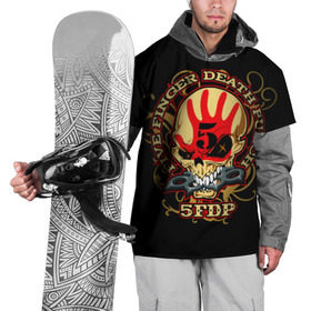 Накидка на куртку 3D с принтом Five Finger Death Punch в Екатеринбурге, 100% полиэстер |  | Тематика изображения на принте: 5fdp | ffdp | five finger death punch | metal | альтернатива | группы | метал | музыка | хеви метал