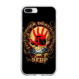 Чехол для iPhone 7Plus/8 Plus матовый с принтом Five Finger Death Punch в Екатеринбурге, Силикон | Область печати: задняя сторона чехла, без боковых панелей | 5fdp | ffdp | five finger death punch | metal | альтернатива | группы | метал | музыка | хеви метал