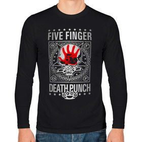 Мужской лонгслив хлопок с принтом Five Finger Death Punch в Екатеринбурге, 100% хлопок |  | Тематика изображения на принте: 5fdp | ffdp | five finger death punch | metal | альтернатива | группы | метал | музыка | хеви метал