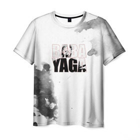 Мужская футболка 3D с принтом Baba Yaga в Екатеринбурге, 100% полиэфир | прямой крой, круглый вырез горловины, длина до линии бедер | 2 | 3 | baba yaga | dog | john wick | keanu | puppy | reeves | баба яга | бабаяга | джон вик | джон уик | джонвик | джонуик | киану ривз | кино | собака | фильм