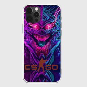 Чехол для iPhone 12 Pro с принтом CS GO Hyper Beast в Екатеринбурге, силикон | область печати: задняя сторона чехла, без боковых панелей | 2019 | computer game | counter strike | cs | cs go | csgo | dota | dota2 | game | howl | hyperbeast | warning | автомат | вой | го | игрок | компьютерная игра | контр страйк | контра | кс | оружие | турнир