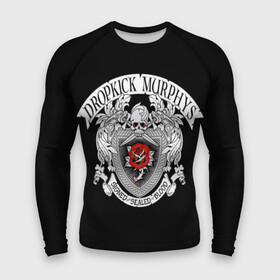 Мужской рашгард 3D с принтом Dropkick Murphys в Екатеринбурге,  |  | celtic punk | dropkick murphys | hardcore | oi | punk | группы | кельтский панк | музыка | панк | рок | стрит панк | фолк панк