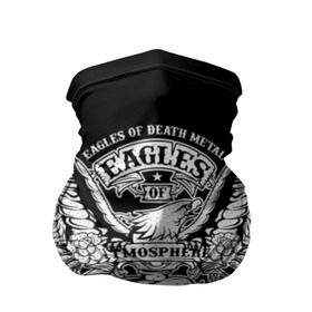 Бандана-труба 3D с принтом Eagles of Death Metal в Екатеринбурге, 100% полиэстер, ткань с особыми свойствами — Activecool | плотность 150‒180 г/м2; хорошо тянется, но сохраняет форму | Тематика изображения на принте: 