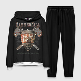 Мужской костюм 3D (с толстовкой) с принтом HammerFall в Екатеринбурге,  |  | hammerfall | heavy metal | metal | группа | метал | музыка | пауэр метал | рок | хэви метал