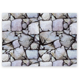 Поздравительная открытка с принтом Камни в Екатеринбурге, 100% бумага | плотность бумаги 280 г/м2, матовая, на обратной стороне линовка и место для марки
 | asphalt | boulder | composition | covering | drawing | gray | nature | stone | wall | асфальт | валун | камень | композиция | покрытие | природа | рисунок | серый | стена