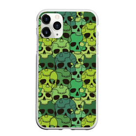 Чехол для iPhone 11 Pro матовый с принтом Зеленые черепа в Екатеринбурге, Силикон |  | Тематика изображения на принте: anger | black | death | drawing | green | horror | illustration | lime | look | marsh | scary | skull | terrible | болотный | взгляд | зеленый | злость | иллюстрация | рисунок | салатовый | страшный | ужас | ужасный | черепа | черный