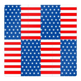 Магнитный плакат 3Х3 с принтом США в Екатеринбурге, Полимерный материал с магнитным слоем | 9 деталей размером 9*9 см | Тематика изображения на принте: flag | stars | usa | usa flag | америка | американский флаг | звезды | надписи | полосы | сша | флаг | флаг сша