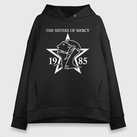 Женское худи Oversize хлопок с принтом Sisters of Mercy в Екатеринбурге, френч-терри — 70% хлопок, 30% полиэстер. Мягкий теплый начес внутри —100% хлопок | боковые карманы, эластичные манжеты и нижняя кромка, капюшон на магнитной кнопке | sisters of mercy | the sisters of mercy | готик | готик рок | группы | музыка | пост панк | рок