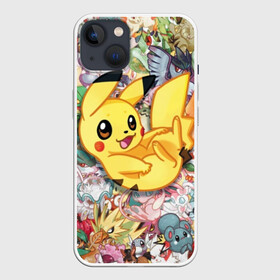 Чехол для iPhone 13 с принтом Покемоны в Екатеринбурге,  |  | detective pikachu | instinct | mystic | pikachu | pokeball | pokemon | pokemon go | valor | вейлор | детектив пикачу | инстинкт | мистик | пикачу | покебол | покемон | покемон го