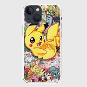 Чехол для iPhone 13 mini с принтом Покемоны в Екатеринбурге,  |  | detective pikachu | instinct | mystic | pikachu | pokeball | pokemon | pokemon go | valor | вейлор | детектив пикачу | инстинкт | мистик | пикачу | покебол | покемон | покемон го