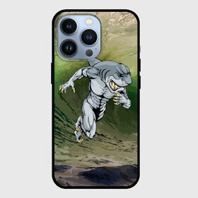 Чехол для iPhone 13 Pro с принтом Great White в Екатеринбурге,  |  | brawn | element | fangs | foam | grin | jaw | ocean | run | shark | teeth | wave | акула | бег | волна | зубы | клыки | мускулы | океан | оскал | пена | стихия