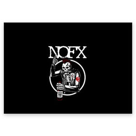 Поздравительная открытка с принтом NOFX в Екатеринбурге, 100% бумага | плотность бумаги 280 г/м2, матовая, на обратной стороне линовка и место для марки
 | Тематика изображения на принте: hardcore | nofx | punk | группы | музыка | панк | панк рок | рок | ска панк | скейт панк