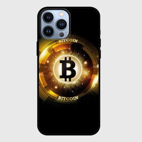 Чехол для iPhone 13 Pro Max с принтом Золотой биткоин в Екатеринбурге,  |  | bitcoin | black | business | coin | digital | electronic | emblem | future | golden | money | power | symbol | technology | web | yellow | бизнес | биткоин | будущее | валюта | веб | власть | деньги | желтый | жетон | золотой | криптовалюта | монета | сим