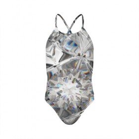 Детский купальник 3D с принтом Бриллиантовый блеск в Екатеринбурге, Полиэстер 85%, Спандекс 15% | Слитный крой, подклад по переду изделия, узкие бретели | Тематика изображения на принте: cut | diamond | gem | glitter | jewel | kaleidoscope | luxury | shine | sparkle | white | алмаз | белый | блеск | бриллиант | диамант | драгоценность | драгоценный камень | калейдоскоп | люкс | огранка | роскошь | сверкать | сияние