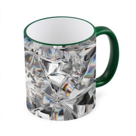 Кружка с принтом Бриллиантовый блеск в Екатеринбурге, керамика | ёмкость 330 мл | cut | diamond | gem | glitter | jewel | kaleidoscope | luxury | shine | sparkle | white | алмаз | белый | блеск | бриллиант | диамант | драгоценность | драгоценный камень | калейдоскоп | люкс | огранка | роскошь | сверкать | сияние