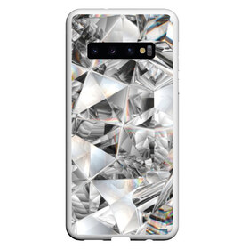 Чехол для Samsung Galaxy S10 с принтом Бриллиантовый блеск в Екатеринбурге, Силикон | Область печати: задняя сторона чехла, без боковых панелей | cut | diamond | gem | glitter | jewel | kaleidoscope | luxury | shine | sparkle | white | алмаз | белый | блеск | бриллиант | диамант | драгоценность | драгоценный камень | калейдоскоп | люкс | огранка | роскошь | сверкать | сияние