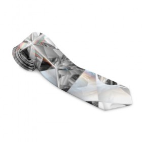 Галстук 3D с принтом Бриллиантовый блеск в Екатеринбурге, 100% полиэстер | Длина 148 см; Плотность 150-180 г/м2 | cut | diamond | gem | glitter | jewel | kaleidoscope | luxury | shine | sparkle | white | алмаз | белый | блеск | бриллиант | диамант | драгоценность | драгоценный камень | калейдоскоп | люкс | огранка | роскошь | сверкать | сияние