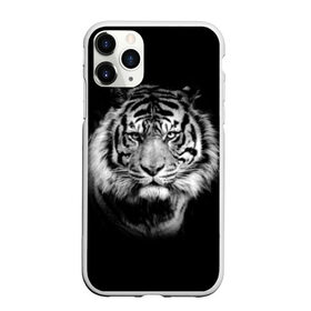 Чехол для iPhone 11 Pro Max матовый с принтом Тигр в Екатеринбурге, Силикон |  | animal | beautiful | black | cool | fangs | fauna | mustache | muzzle | nature | photo | predator | striped | tiger | view | white | wild | wool | белый | взгляд | дикий | животное | клыки | красивый | круто | полосатый | природа | тигр | усы | фа