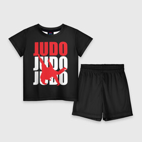 Детский костюм с шортами 3D с принтом Дзюдо в Екатеринбурге,  |  | glory | guruma | judo | kata otoshi | m 1 | ufc | бой | борьба | дзюдзюцу | дзюдо | кимоно | мотивация | мягкий | приемы | путь | сила | скорость | спорт | стиль | татами | япония