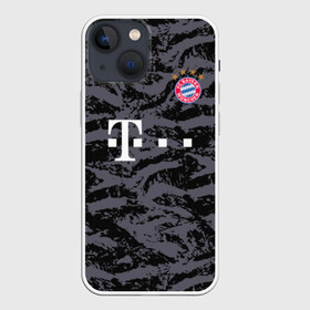 Чехол для iPhone 13 mini с принтом Bayern away gk 18 19 в Екатеринбурге,  |  | bayern | champions league | germany | munchen | бавария | германия | левандовски | лига чемпинов | мюнхен | нойер | рибери | роббен