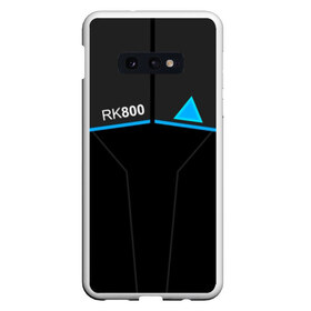 Чехол для Samsung S10E с принтом RK800 CONNOR в Екатеринбурге, Силикон | Область печати: задняя сторона чехла, без боковых панелей | action | ai | android | connor | dbhpk19 | detroit become human | rk 800 | rk 900 | андроиды | детектив | игра | интерактивное кино | кара | коннор | логотип | маркус | роботы | фирменный стиль | экшн