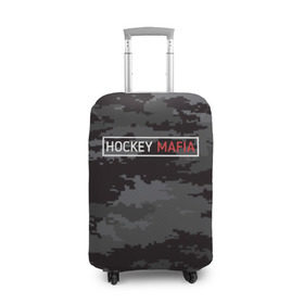 Чехол для чемодана 3D с принтом HOCKEY MAFIA  в Екатеринбурге, 86% полиэфир, 14% спандекс | двустороннее нанесение принта, прорези для ручек и колес | camo | hockey | sport | камуфляж | милитари | надписи | сборная хоккея | символика | спорт | спортсмен | форма | хоккей | чемпионат