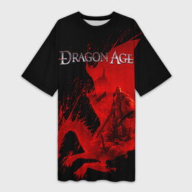 Платье-футболка 3D с принтом Dragon Age в Екатеринбурге,  |  | dragon age | gamer | grey wardens | inquisition | игры | инквизиция | компьютерные игры | серые стражи
