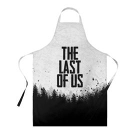 Фартук 3D с принтом THE LAST OF US в Екатеринбурге, 100% полиэстер | общий размер — 65 х 85 см, ширина нагрудника — 26 см, горловина — 53 см, длина завязок — 54 см, общий обхват в поясе — 173 см. Принт на завязках и на горловине наносится с двух сторон, на основной части фартука — только с внешней стороны | gamer | player | stels | the last of us | the last of us part 2 | бегун | джоэл | каннибалы | охотники | сталкер | топляк | цикады | щелкун | элли