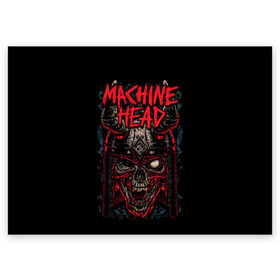 Поздравительная открытка с принтом Machine Head в Екатеринбурге, 100% бумага | плотность бумаги 280 г/м2, матовая, на обратной стороне линовка и место для марки
 | Тематика изображения на принте: heavy metal | machine head | metal | грув метал | группы | метал | музыка | рок | трэш метал | хэви метал