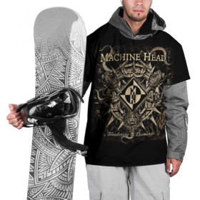 Накидка на куртку 3D с принтом Machine Head в Екатеринбурге, 100% полиэстер |  | heavy metal | machine head | metal | грув метал | группы | метал | музыка | рок | трэш метал | хэви метал