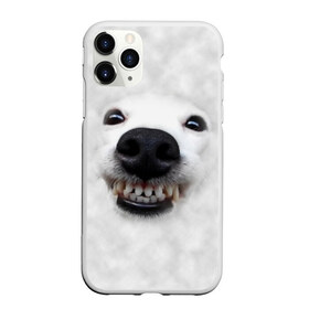 Чехол для iPhone 11 Pro Max матовый с принтом Собака - улыбака в Екатеринбурге, Силикон |  | животные | зубы | мордочка | пес | прикол | смешная | собака | улыбака | улыбка | щенок | юмор