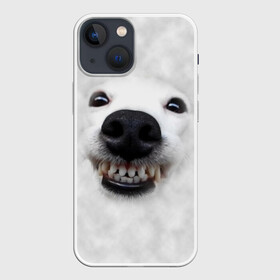 Чехол для iPhone 13 mini с принтом Собака   улыбака в Екатеринбурге,  |  | животные | зубы | мордочка | пес | прикол | смешная | собака | улыбака | улыбка | щенок | юмор